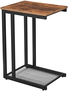 VASAGLE Side Table with Mesh Shelf - Appears New 