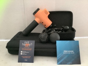 Percussion Massage Gun, Powers Up, Appears New