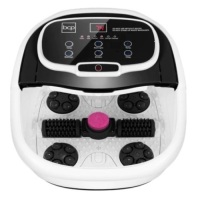 Automatic Heated Shiatsu Massage Foot Bath Spa w/ Pumice Stone, Black