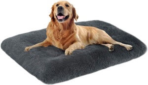 OXS Long Plush Pet Bed, Comfortable Faux Fur, Washable Crate Mat with Anti-Slip Backing, XXXL - Appears New 