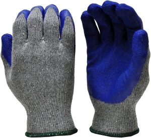 Case of G & F Economic Grade All Purpose Textured Latex Coated Gripping Work Gloves, Large, 120 ct - Appear New 