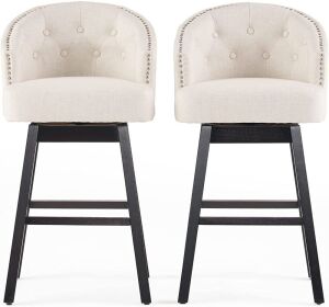 Christopher Knight Home 295977 Ogden Barstool, 2-Pcs Set, Beige 