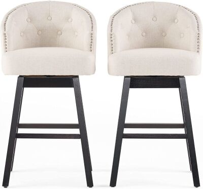 Christopher Knight Home 295977 Ogden Barstool, 2-Pcs Set, Beige 