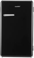 COMFEE 3.3 Cubic Feet Solo Series Retro Refrigerator, Energy Saving, Adjustable Legs, Temperature Thermostat Dial, Removable Shelf