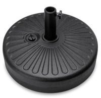Plastic Patio Umbrella Base Pole Holder Accessory w/ Adjustable Knob