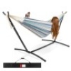 2-Person Brazilian-Style Double Hammock w/ Carrying Bag and Steel Stand,APPEARS NEW&nbsp;