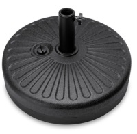 Plastic Patio Umbrella Base Pole Holder Accessory w/ Adjustable Knob