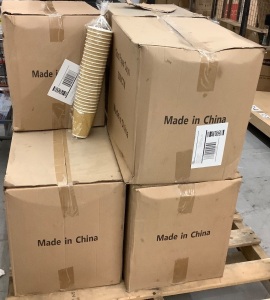 Pallet Load, 12oz Paper Cups, 500 per carton, Appears New