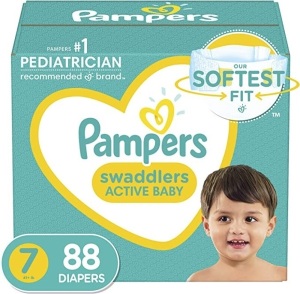 Pampers Swaddlers, size 7, 88 count, New, Retail - $53.44