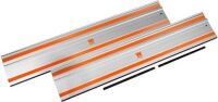 Lot of (3) WEN CT9502 100-Inch Track Saw Track Guide Rail and Adapters&nbsp;