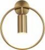 KCO Lighting Brass Modern Wall Mounted Light 1-Light Mid Century Circle Wall Sconce