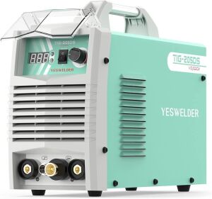 YESWELDER TIG-205DS 205 Amp 110 & 220V Dual Voltage TIG Welding Machine with Foot Pedal - Blue not Teal 