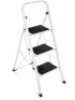 3-Step Portable Folding Step Ladder w/ Non-Slip Feet, 330lb Capacity