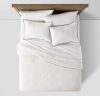 Threshold Flannel Comforter & Sham Set, Cream, Full/Queen&nbsp;