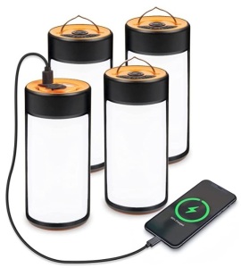 LED Camping Lanterns, 4 Pack, Powers Up, E-Commerce Return