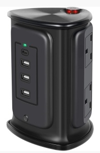 GLCON Vertical Power Strip, Powers Up, Appears New, Retail 60.99