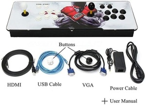 Multi-Game 1099 Video Games in 1 Family Box Home Arcade Console Vintage Gamepad with Dual Joystick. Appears New