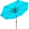 Solar LED Lighted Patio Umbrella w/ Tilt Adjustment, UV-Resistance - 10ft&nbsp;
