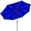 Solar LED Lighted Patio Umbrella w/ Tilt Adjustment, UV-Resistance - 10ft&nbsp;