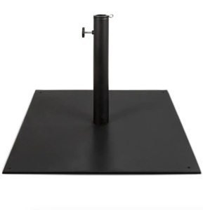 Steel Umbrella Base, Patio Stand w/ Tightening Knob & Anchor Holes - 38.5lb, APPEARS NEW