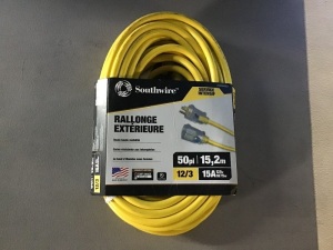 Southwire 50ft Extension cord, Hi Visibility, Heavy Duty, New, Retail - $57.99