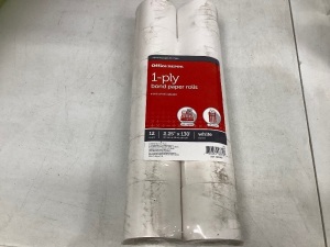 Box of Office Depot Paper Rolls, E-Commerce Return