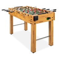 Foosball Game Table, Arcade Table Soccer w/ 2 Cup Holders, 2 Balls - 48in,APPEARS NEW