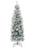 Snow Flocked Artificial Pencil Christmas Tree w/ Stand,APPEARS NEW