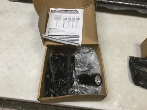 4-Pack of LED Solar Spotlights. Appears New