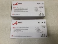 Lot of (2) Anran&nbsp;Outdoor WiFi Security Cameras, 1080P. NEW