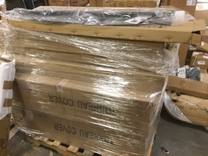 Pallet of New Cargo Covers for SUVs. Unknown Fitment