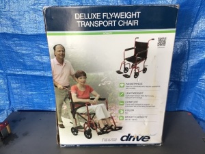 Drive Flyweight Transport Chair, Red, New, Retail - $229.99