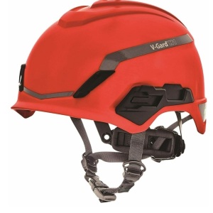 MSA V-Gard H1 Helmet, Red, Like New, Retail - $115.99