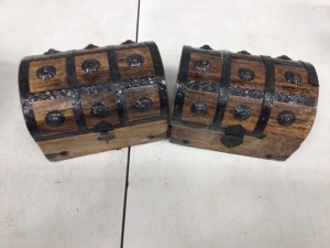 Lot of (2) Wooden Chests, E-Commerce Return