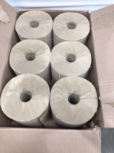 Box of 6 Rolls Hardwound Paper Towels, E-Commerce Return