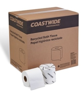 Coastwide Recycled Bath Tissue, 48 Rolls, Appears New, Retail 34.99