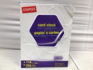 Staples Cardstock Paper, New, Retail 25.00