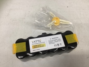 TATTU Replacement Battery for iRobot, Appears New, Retail 30.99