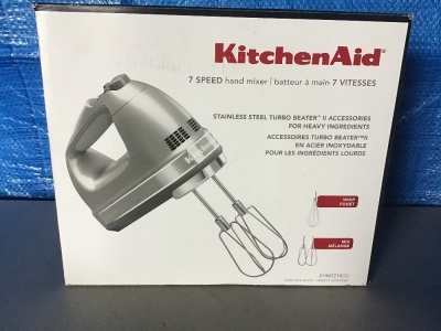 KitchenAid 7 Speed Hand Mixer, Like New, Retail - $75