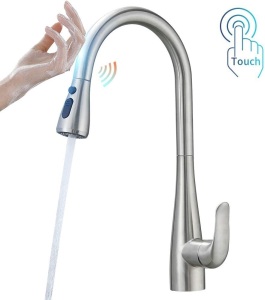 OWOFAN Touch On Kitchen Faucet with Pull Down Sprayer. NEW