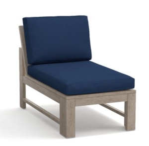 Sunbrella Indio Chair Cushion Set of 2, Navy, New, Retail - $399