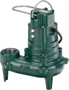 Zoeller Waste-Mate 267 Sewage Pump, 1/2 HP – Heavy-Duty Submersible Sewage, Effluent or Dewatering Pump - Damaged Cord 