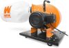 WEN DC3402 7.4-Amp Rolling Dust Collector with Induction Motor, 15-Gallon Bag and Optional Wall Mount 