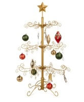 Wrought Iron Christmas Tree Ornament Display w/ Easy Assembly, Stand - 3ft, Appears New