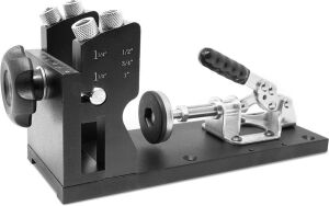 WEN WA1527 Metal Pocket Hole Jig Kit with L-Base, Step Drill Bit, and Self-Tapping Screws 