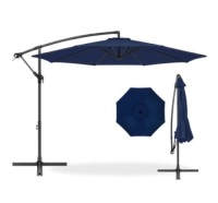 Offset Hanging Patio Umbrella,10ft, Navy