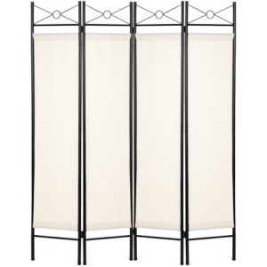 4-Panel Folding Privacy Screen Room Divider Decoration Accent, 6ft 