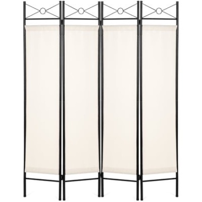 4-Panel Folding Privacy Screen Room Divider Decoration Accent, 6ft 