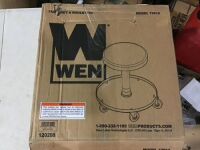 WEN 73012 300-Pound Capacity Pneumatic Rolling Mechanic Stool Seat - Missing Hardware&nbsp;