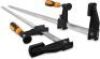 WEN 10236F2 Quick-Adjust 36-Inch Steel Bar Clamps with 2.5-Inch Throat and Micro-Adjustment Handle, Two Pack&nbsp;